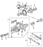 5W1Z4209A - Universals &amp; Rear Axle: Ring &amp; Pinion for Ford: Explorer | Mercury: Mountaineer Image
