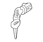 6370A594 - Body: Cylinder &amp; Keys for Mitsubishi: Endeavor Image