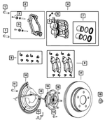6512464AA - Brakes: Hex Flange Head Bolt for Mopar Image