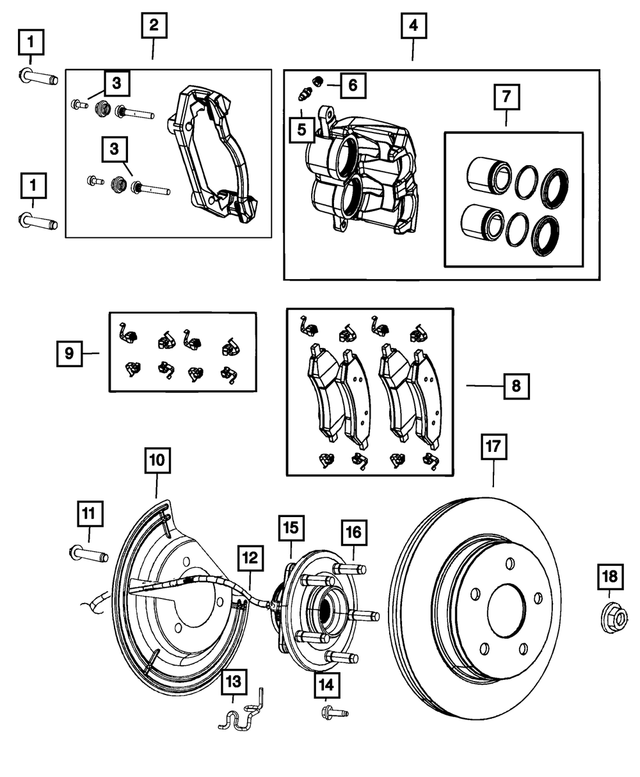6512464AA - Brakes: Hex Flange Head Bolt for Mopar Image image