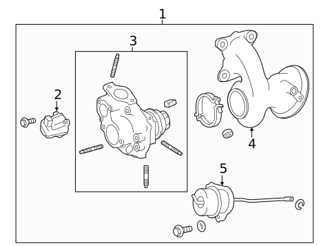 Turbocharger & Components for 2022 Lexus IS300 #1
