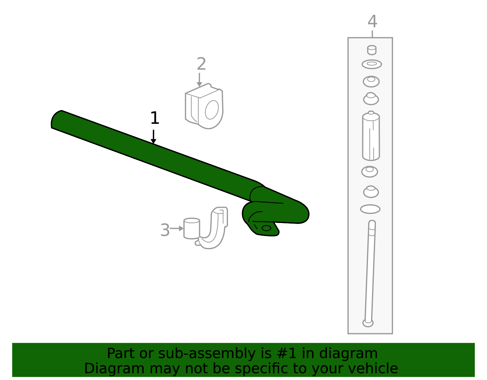 23498331 - Front Suspension Stabilizer Bar GM Parts Space