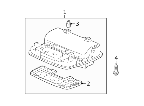 Overhead Console for 2000 Acura TL #0