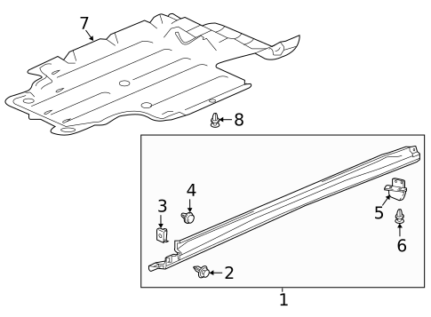 Exterior Trim - Pillars for 2022 Honda Pilot #0