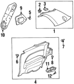 83734S30A00 - : Pad for Honda: Prelude Image