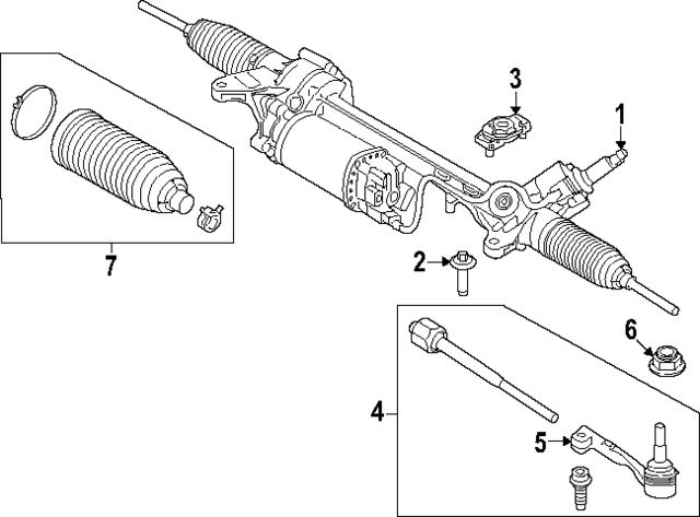 32105B83767 - Steering: Gear Assembly for BMW Image