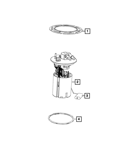 Fuel Pump and Sending Unit for 2017 Ram ProMaster City #0