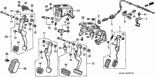 Pedal for 1997 Honda Civic #0