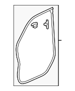 72350TG7A01 - Body: Surround Weather-strip for Honda: Passport, Pilot, Ridgeline Image