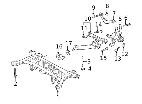 Rear Suspension for 2010 Pontiac Vibe #0