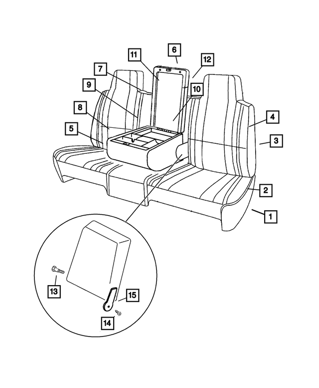 UQ251C3AA - : Armrest Base for Mopar Image