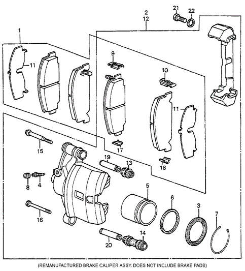 Front Brake for 1984 Honda Accord #0