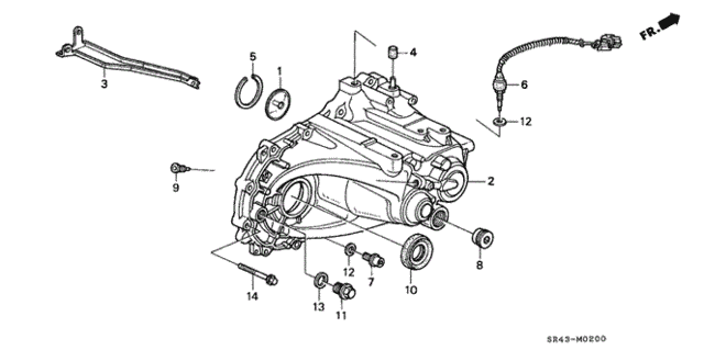 MT Transmission Housing for 1992 Honda Civic #0