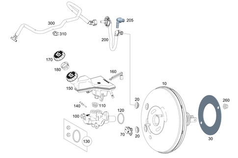 Brake Booster for 2021 Mercedes-Benz A35 AMG #0