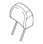 52107063367 - Body: Headrest for BMW: 323Ci, 323i, 325Ci, 325i, 325xi, 328Ci, 328i, 330Ci, 330i, 330xi, M3 Image