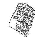 52108226421 - Body: Seat Back Frame for BMW: 323Ci, 323i, 325Ci, 325i, 325xi, 328Ci, 328i, 330Ci, 330i, 330xi, M3 Image