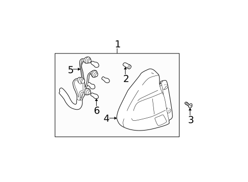 Combination Lamps for 2000 Hyundai Accent #0