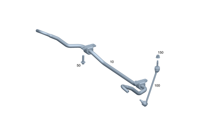 2233236400 - : Torsion Bar Linkage for Mercedes-Benz Image