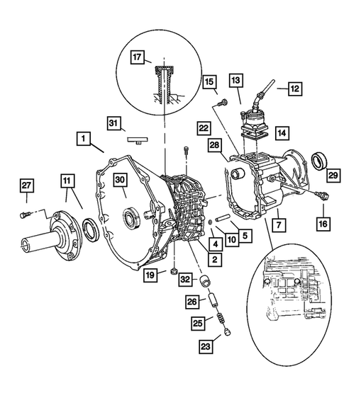Case and Extension for 2004 Jeep Wrangler #0