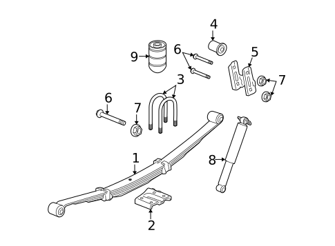 Rear Suspension for 2008 Hummer H3 #1