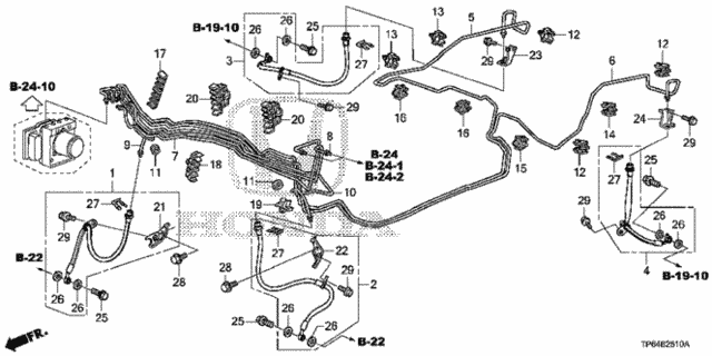 Brake Lines (VSA) for 2012 Honda Crosstour #0