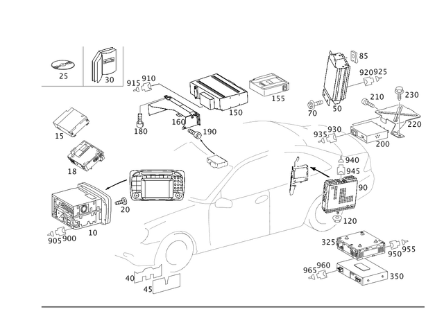 285455428 - : Male Spade Connector for Mercedes-Benz Image