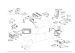 2038202586 - Electrical System: Radio for Mercedes-Benz: 180C, C230, C240, C32 AMG, C320, C55 AMG, CLK320, CLK500, CLK55 AMG Image