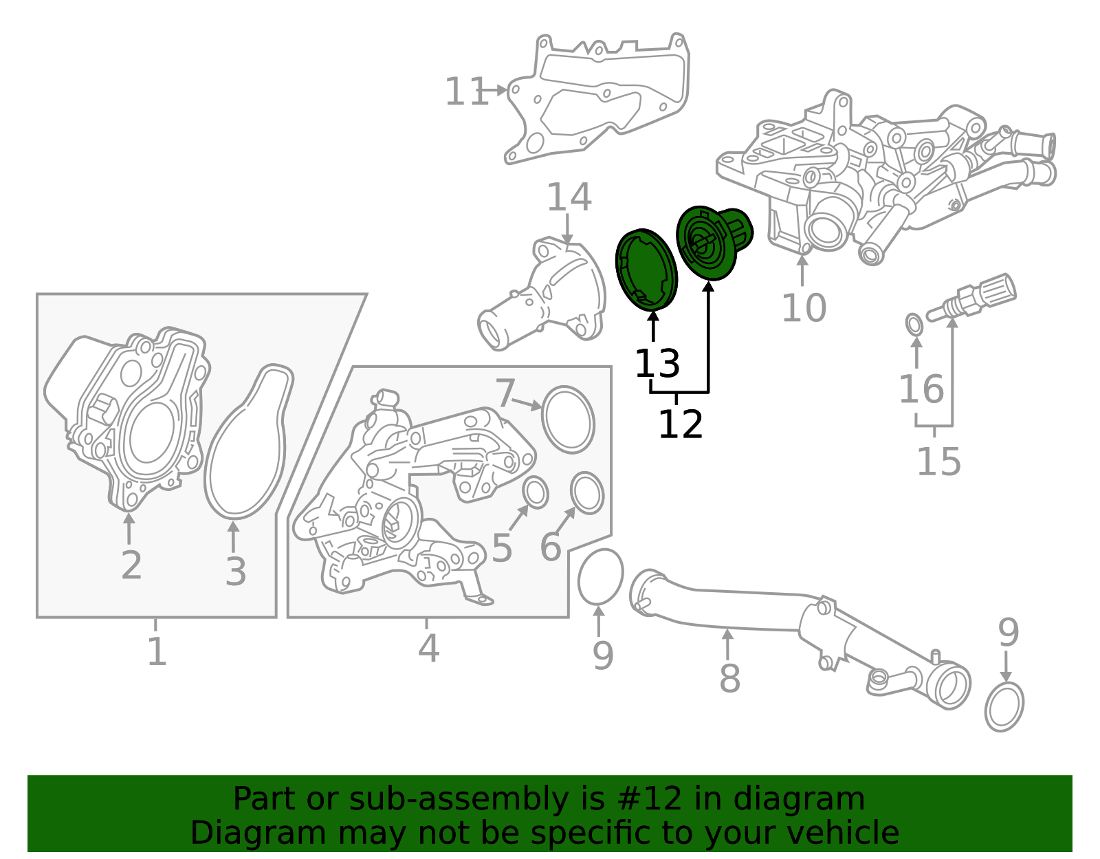 2018-2025 Honda Thermostat 06193-6C1-305 | OEM Parts Online