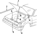 94844470 - Body: Hood for Chevrolet: Nova Image
