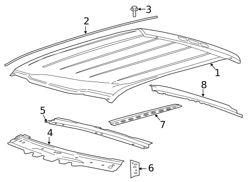 Roof & Components for 2022 Ford F-250 Super Duty #0