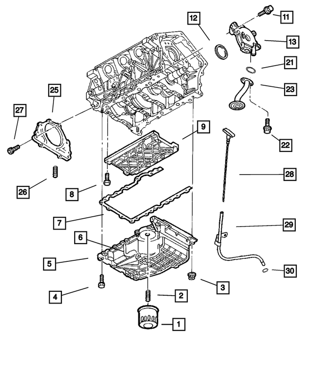 68206657AB - Engine 2.7L Six Cylinder: Engine Oil Pump for Mopar Image