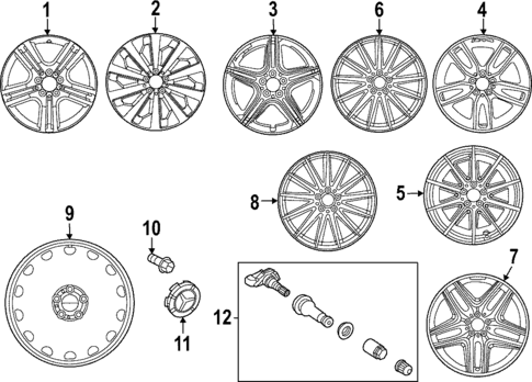 WHEELS for 2021 Mercedes-Benz GLA 35 AMG&reg; #3
