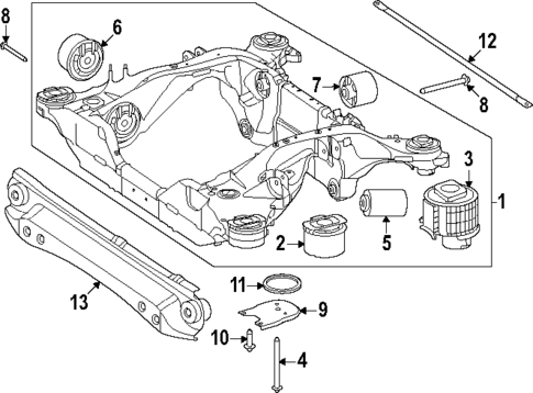 Suspension Mounting for 2025 Mercedes-Benz EQE SUV AMG&reg; #0