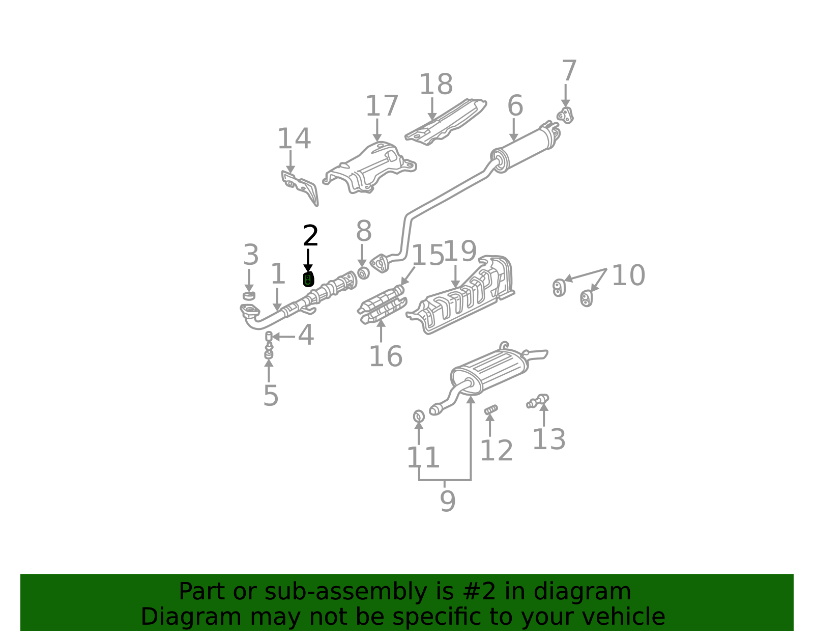18215-SX0-003 - Exhaust System Hanger 1996-2005 Honda | Honda Parts Online