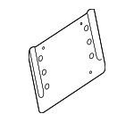 8101811 - Body: License Bracket for Mercedes-Benz Image