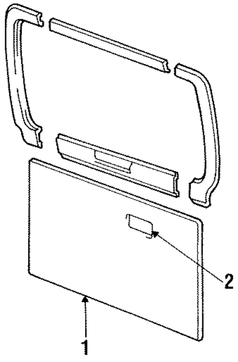 Interior Trim - Back Door for 1989 Dodge Raider #0