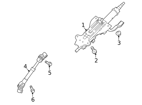 Steering Column Assembly for 2011 Kia Forte #0
