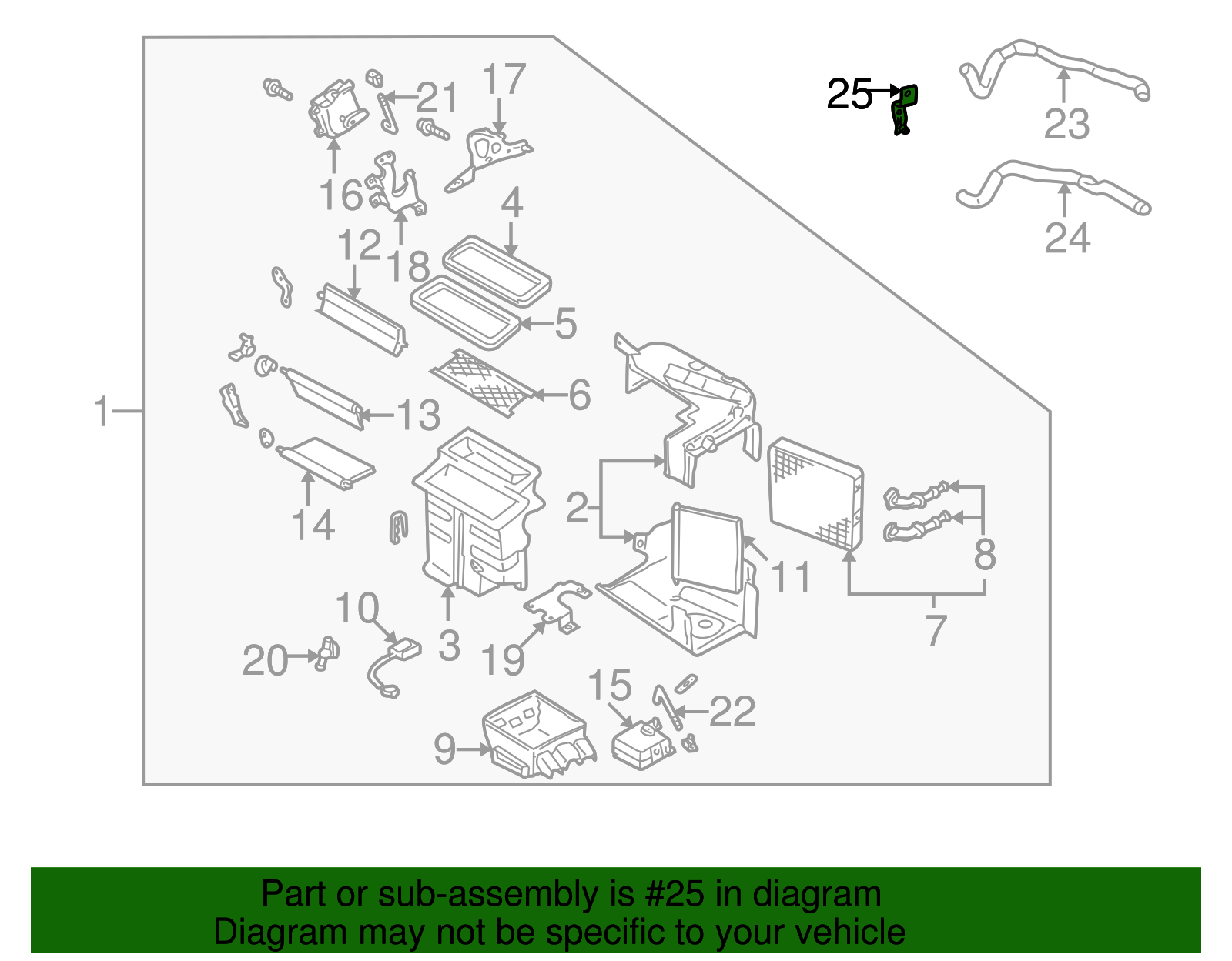 Outlet Hose Bracket - Nissan (92552-2Y91A)