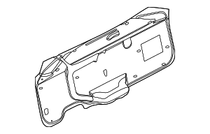6L2Z78404C06A - Body: Screen for Ford Image