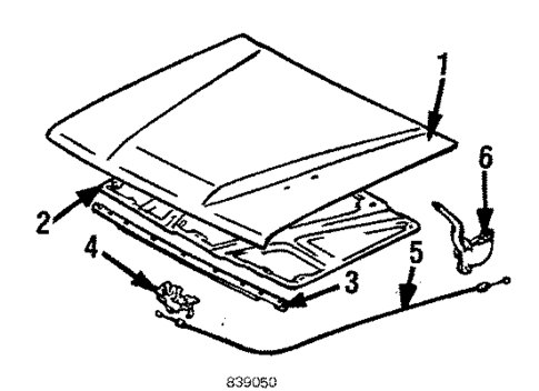 Hood & Components for 1985 Toyota Pickup #0