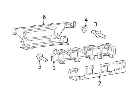 Exhaust Manifold for 2006 Dodge Ram 1500 #0