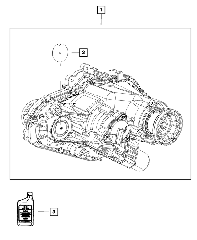 R2853665AI - MP3023; 2 Speed Transfer Case: Transfer Case for Mopar Image image
