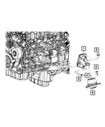 6102019 - 3.6L Gas; Engine: Hex Head Bolt And Washer, Mounting for Mopar Image