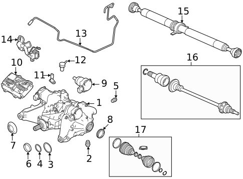 Axle & Differential for 2023 Jaguar E-Pace #1