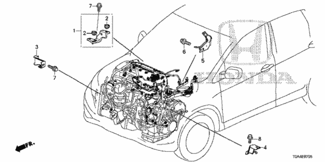 Engine Wire Harness Stay ('15-) for 2016 Honda CR-V #0