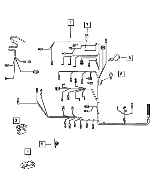 Wiring-Powertrain for 2008 Dodge Sprinter 3500 #1
