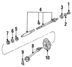 E5DZ3524A - Steering: Upper Shaft for FORD Image