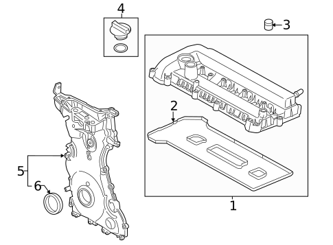 Valve & Timing Covers for 2018 Ford Fusion #0
