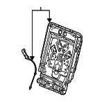 85082562 - Body: Seat Back Frame for Cadillac: Escalade, Escalade ESV | Chevrolet: Suburban, Tahoe | GMC: Yukon, Yukon XL Image