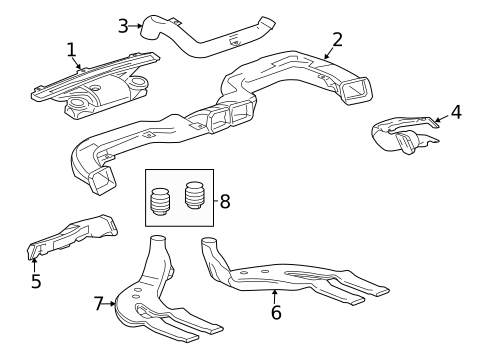Ducts for 2014 Chevrolet Malibu #0